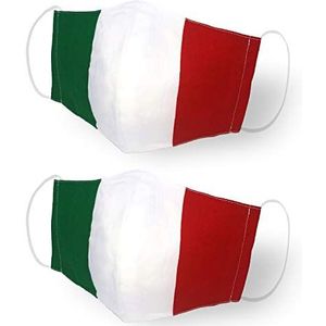 Kanguru Green Mask Italy beschermend masker, Italiaanse stoffen, uniseks, volwassenen