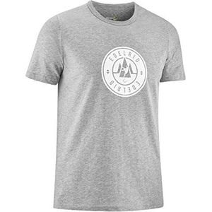 Edelrid Highball T-shirt voor heren, grijs.