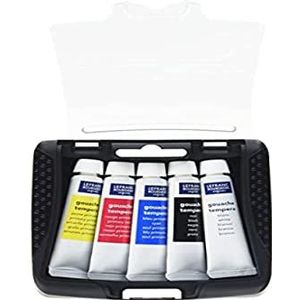 Lefranc Bourgeois Gouache Pocket Box 5 tubes à 10 ml, primaire kleur