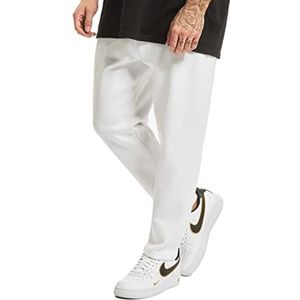 Urban Classics heren piqué stoffen broek, wit (White 00220)