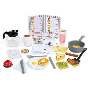 Melissa & Doug Star Diner Restaurant Speelset, simulatiespel, 3+, cadeau voor jongens of meisjes, 8,89 x 27,178 x 34,036 cm