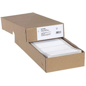 HERMA 8163 Étiquettes informatiques sans fin (101,6 x 48,4 mm, papier mat, 1 rangée) autocollantes, étiquettes permanentes, 2 000 étiquettes, blanches
