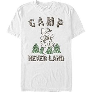 Disney Peter Pan-Camp Neverland Organic T-shirt met korte mouwen, wit, XL, Weiss