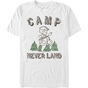 Disney Peter Pan-Camp Neverland Organic T-shirt met korte mouwen, wit, XXL, Weiss