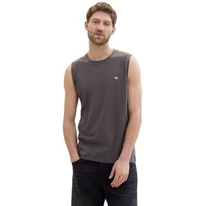 TOM TAILOR 1042537 tanktop voor heren (1 stuk), 10899 - Tarmac Grey