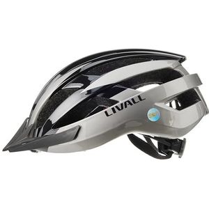 LIVALL MT1 Neo - Slimme fietshelm met LED-lichtsysteem, SOS-alarmsysteem, multimedia-unit & handsfree in zwart antraciet maat 58-62cm L
