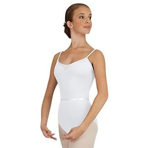 Capezio 126 turnpakje, camisol-motief, roze, Eén maat, wit.