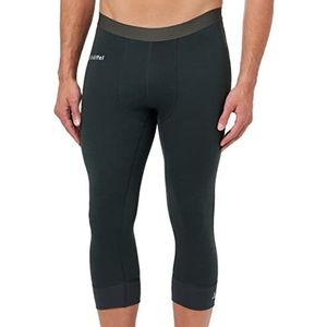 Schöffel Lange onderbroek voor heren, lange thermische legging met temperatuurregulerend, ademend, 3/4 lang, merinowol, merino M, zwart (piraat)