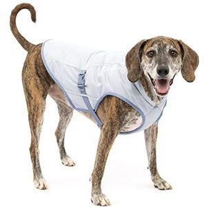 Kurgo Core Cooling koelvest voor honden, verdampingskoeler, reflecterend, verstelbaar, compatibel met harnas en halsbanden, blauw, L