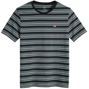 Levi's SS Original HM Tee T-shirt voor heren, Rings Stripe Meteoriet