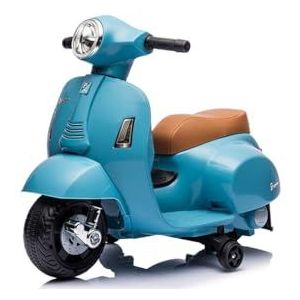 TURBO CHALLENGE - Vespa GTS – elektrische drager – 119167 – scooter – blauw – klaar om te rijden – 25 kg max – kunststof – oplaadbare batterijen – vanaf 18 maanden