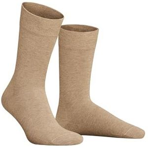 Hudson 8 paar herensokken, Relax Cotton sokken, zonder elastische draden, effen, Beigeel 0723