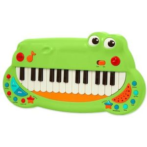 Battat - Toddler Piano Toy - Muziekinstrument voor kinderen - Animalier keyboard piano met 5 instrumenten instellingen - Crocodile Piano - 2 jaar +