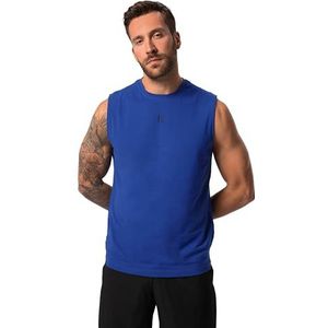 JP 1880 Actief, tanktop, rh, functie, print op de rug T-shirt voor heren, Titanium/Blauw