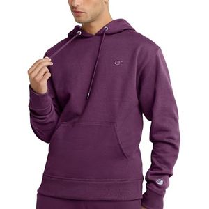 Champion Powerblend Graphic Crew Sweatshirt voor heren, Plum Port C logo