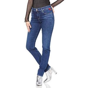 Replay Vivy Slim Damesjeans, Blauw (Donkerblauw 7)