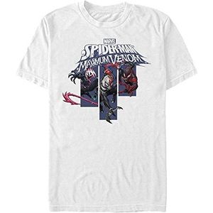 Marvel Venom Banners Organic T-shirt, korte mouwen, uniseks, wit, XL, Weiss