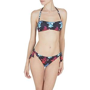 Emporio Armani Dames DOT Foil Lycra Band en Bow Braziliaanse bikini set dames, lettering, M, Lettering