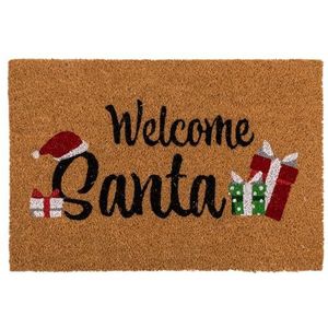 Out of the Blue Welcome Santa deurmat 60 x 40 cm met Headercard om op te hangen