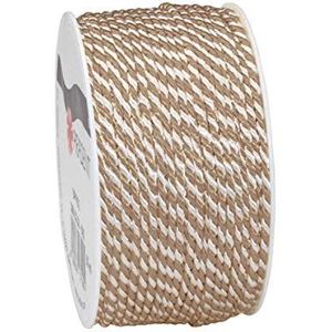 C.E. Pattberg KG Präsent touw tape 50 m taupe / wit