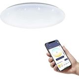 EGLO connect.z Totari-Z led-plafondlamp, Ø 56 cm, ZigBee plafondlamp, sterrenhemellamp bestuurbaar via app en spraakbediening, bla