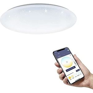 EGLO connect.z Totari-Z led-plafondlamp, Ø 56 cm, ZigBee plafondlamp, sterrenhemellamp bestuurbaar via app en spraakbediening, bla
