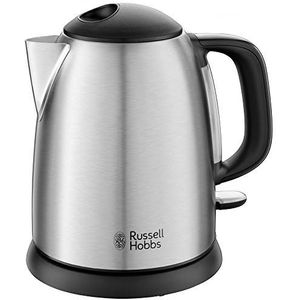 Russell Hobbs Elektrische waterkoker [compact en elegant] Adventure (1 l, 2400 W, snel koken, wasbaar kalkfilter, markeringen voor 1/2/3 kopjes, nauwkeurige schenktuit, ideaal voor op reis) 24991-70