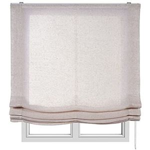 Estores Basic - Pachetto rolgordijn, opvouwbaar, zonder stangen, beige, 75 x 175 cm