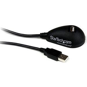 StarTech.com Verlengkabel mannelijk/vrouwelijk, USB 2.0, 1,50 m, USB-verlengkabel voor kantoor (USBEXTAA5DSK)