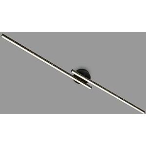 BRILONER - Led-plafondlamp met glittereffect, kleurtemperatuur warm wit, led-plafondlamp, woonkamerlamp, zwart, 1350 x 140 x 65 mm (l x b x h)
