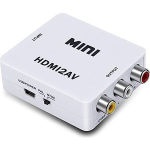 HDMI naar AV CVBS RCA audio video PAL NTSC converter met USB-kabel