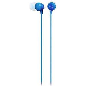 Sony MDR-EX15APLI in-ear hoofdtelefoon met microfoon, blauw