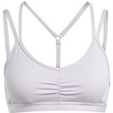 adidas Femme Yoga Essentials Maintien léger brassièr de sport Silver Dawn S