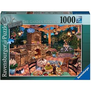 Ravensburger My Haven No.10 The Garden Kitchen Puzzel voor volwassenen en kinderen vanaf 12 jaar, meerkleurig, 70 x 50 x 0,2 cm (17477)