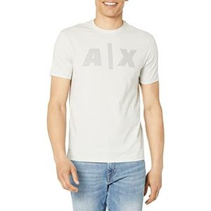 Armani Exchange T-shirt avec logo Bold Homme, gris, XL