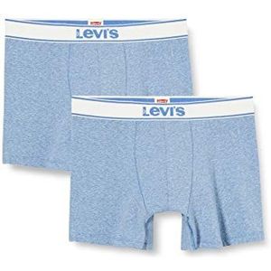 Levi's Levi's Vintage Heather Men's Boxer Briefs (2 pack) heren boxershorts, lichtblauw, XXL