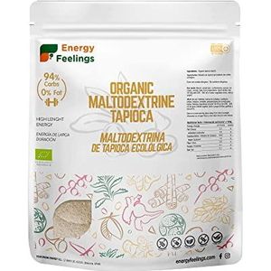 Maltodextrine Tapioca eco-poeder, 1 kg, sportieve energiebron voor vermoeidheid, maltodextrine voor de keuken, van tapioca dikte