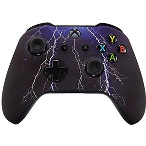 eXtremeRate Vervangende beschermhoes voor Xbox One S/X controller, frontafdekking met motief voor Xbox One S/X controller (model 1708), violet