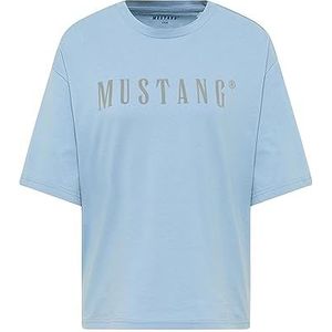 MUSTANG Dames T-Shirt Style Alina C Faded Denim 5124, L, Faded Denim 5124