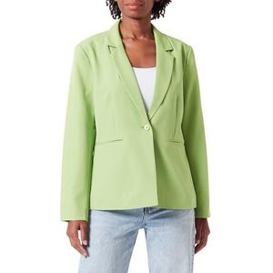 ICHI IHLEXI BL Korte blazer voor dames, blazer met één knoop, stretch en reverskraag, 150341/Parrot Green, 42, 150341/Parrot Green