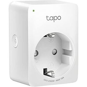 TP-Link Tapo P100 intelligente stekker (1 stuks), niet geaard, alleen voor type C aansluiting , wifi-aansluiting, compatibel met Amazon Alexa en Google Home, afstandsbediening