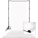 Savage Achtergrond Leader Bar 1,35 m met Sfondo di Carta Bianca, Inclusief een fotografiek van 1,35 m x 11 m, struttura in alluminio, accessoires voor de fotografie