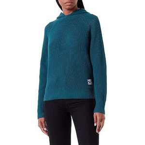 HUGO Santaria Dames Sweater, Open Green344, L, Open Green344