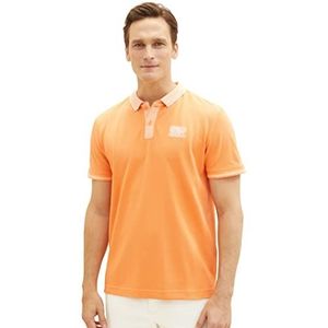 TOM TAILOR 1036428 Poloshirt voor heren, 22195 - Fruity Melon Orange