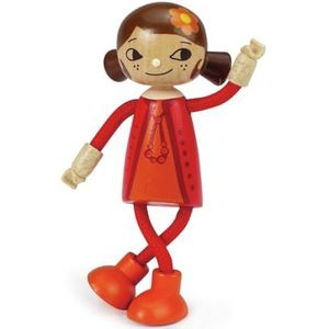 Hape Speelgoed – houten figuur voor poppenhuis van hout – figuur moeder familie van hout voor poppenhuis – speelgoed voor kinderen vanaf 3 jaar – speelgoed voor meisjes en jongens