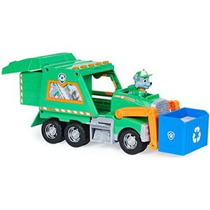 La Paw Patrol 6060259, gerecyclede vrachtwagen voor Rocky Reuse It speelgoedvrachtwagen met 1 afneembaar figuur, speelgoed voor kinderen vanaf 3 jaar
