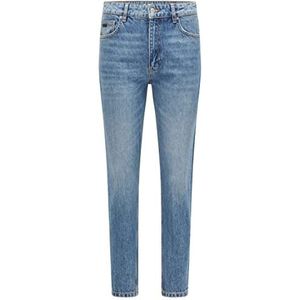 BOSS Modern MOM 2.0 Jeans voor dames, relaxed fit van blauw denim, biologisch katoen, Blauw