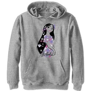 Disney Encanto Isabela Floral Fill Boys hoodie, grijs gemêleerd, Athletic S, Athletic grijs gemêleerd