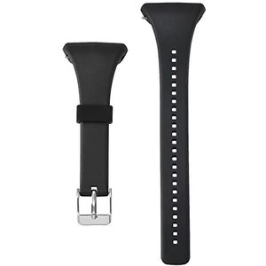 EMSea Siliconen armband, compatibel met Polar FT4 FT7 fitnesstracker, verstelbare armband met snelsluiting, voor polsen van 160 tot 230 mm, zwart