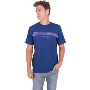 Hurley Evd Peak Hunter SS T-Shirt Homme, Blue Void, S